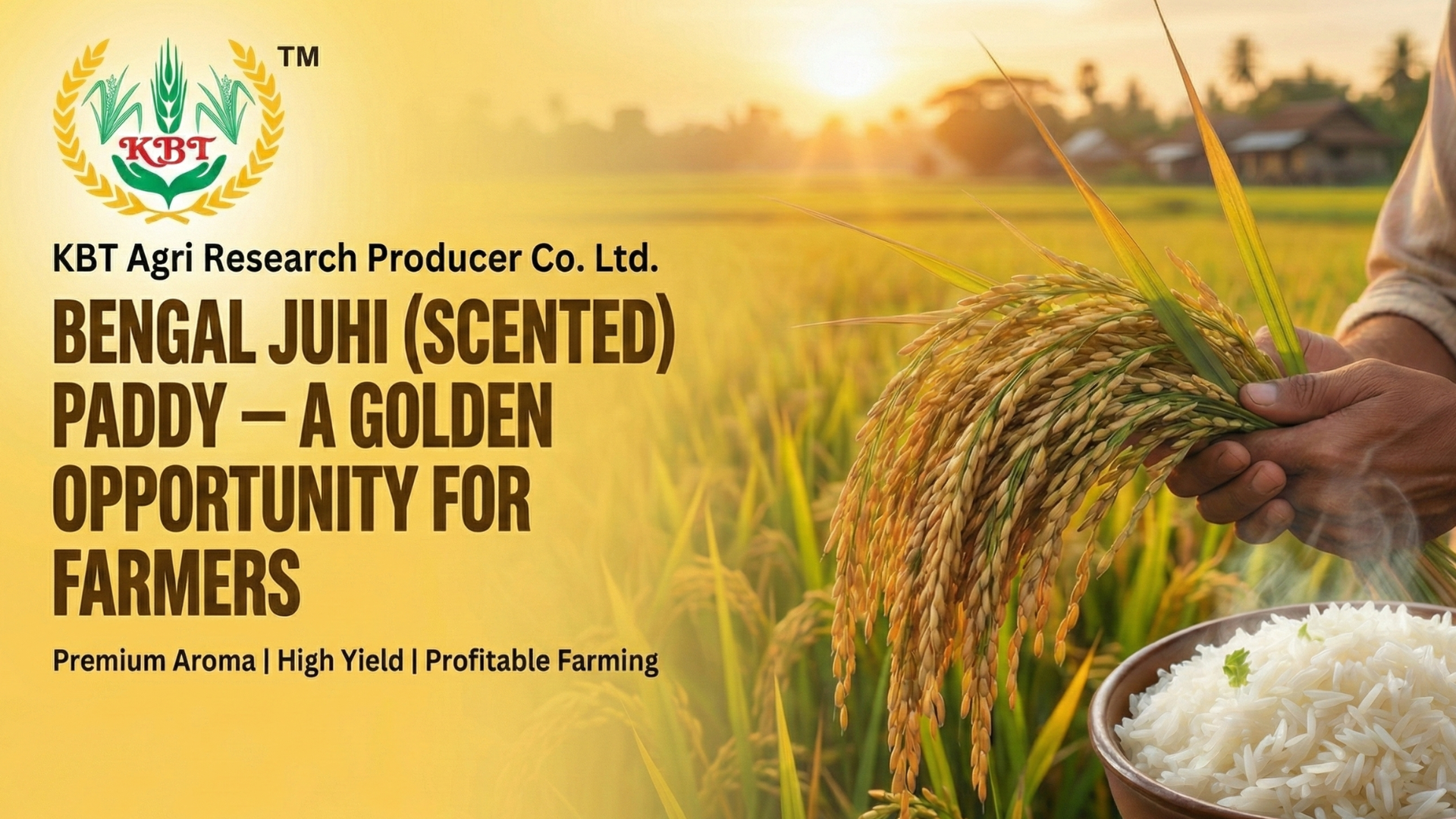 Bengal Juhi (Scented) Paddy: High-Profit Fragrant Rice Cultivation Guide & Earn up to ₹3 Lakh per Hectare